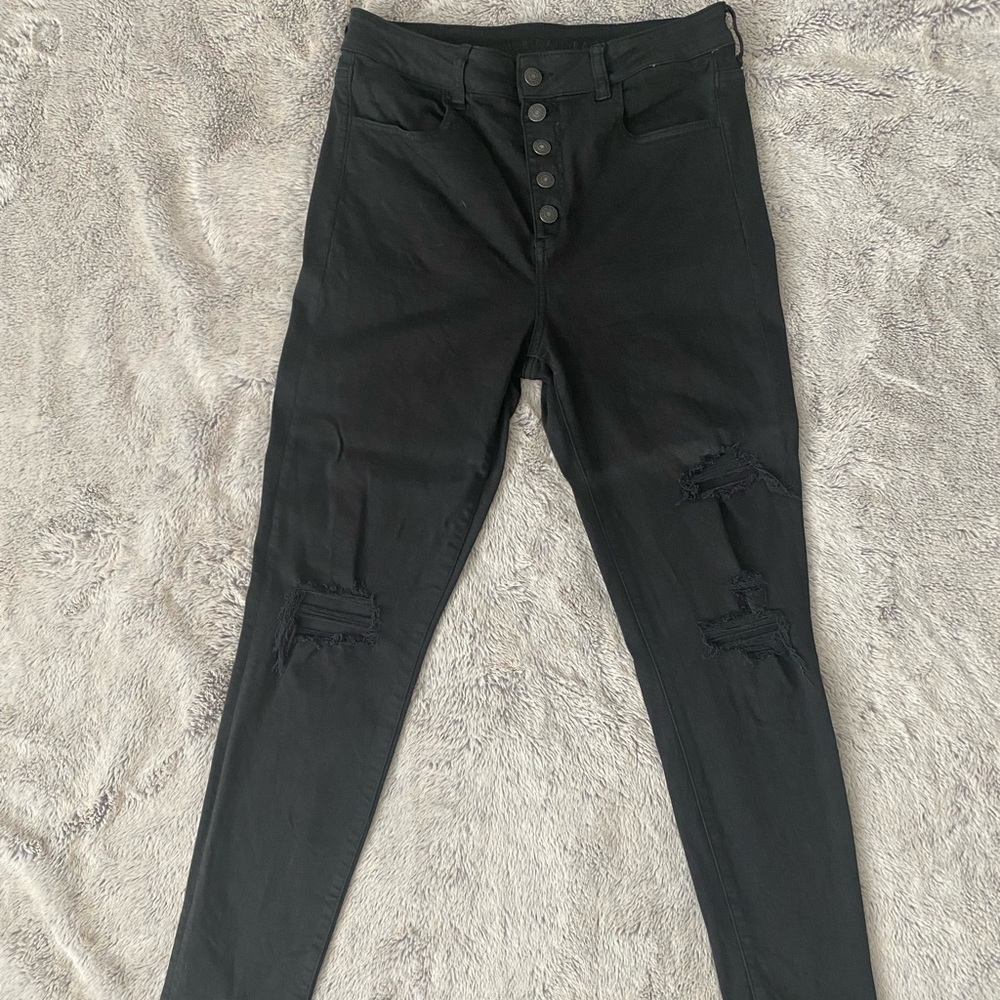 America Eagle Super High Rise Jeggings